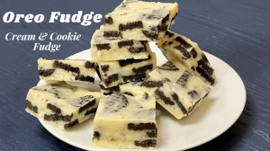 See Cream and Cookie Chocolate Fudge recipe on Food Connections By Madhulika